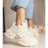 Gemre Beige Women's Chunky Sporty Sneakers Zarina | Shoptok.si