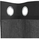 Voile zavjese s ušicama 2 kom crne 140x300 cm | Shoptok.si