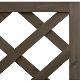 Kutna sadilica s rešetkom siva 40x40x150 cm od masivne jelovine | Eponuda.com
