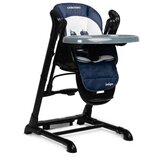 CARETERO Indigo Black hranljiva stolica + ljuljačka plava | shoptok.hr
