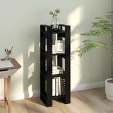 Ormarić za knjige / pregrada crni 41 x 35 x 125 cm od borovine | shoptok.hr