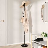  Stalak za kapute crni 176 cm od željeza obloženog prahom | shoptok.hr