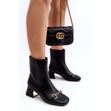 Boto Ankle Boots With Embellishment Black Adinah | shoptok.hr