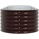 vidaXL Dvignjeno Vrtno Ležišče Rjava Pocinkano jeklo 320 x 80 x 44 cm | Shoptok.si