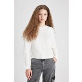 Defacto Cool Regular Fit Crew Neck Knitted Sweater Cene