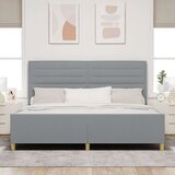  Krevet u svijetlosivoj boji 200x200 cm Tkanina | shoptok.hr
