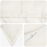  Presvlaka za jastuk 2 kom. HOUTEN Bijela 30 x 50 cm Umjetni lan - Bijela 30 x 50 cm 2 | shoptok.hr