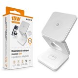 ALIGATOR AMS09WT - Bežična MagSafe stanica za punjenje 3u1 15W, bela | Eponuda.com