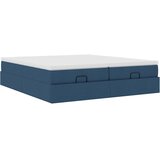  Ottoman krevet s madracima plavi 160x200 cm tkanina | shoptok.hr