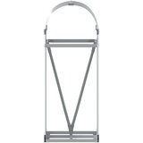  Držač za cjepanice srebrni 40x45x100 cm od pocinčanog čelika | Eponuda.com