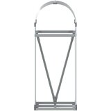  Držač za cjepanice srebrni 40x45x100 cm od pocinčanog čelika | shoptok.hr