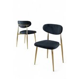 Hanah home set stolica (4 komada) vina anthracite gold | ePonuda.com