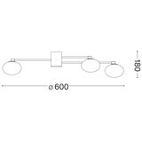Ideal Lux led plafonski luster hermes 5xG9/3W/230V prečnik 60 cm bela | Eponuda.com