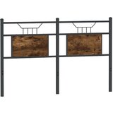  Posteljno vzglavje dimljeni hrast 150cm inženirski les in jeklo, (21829565) | Shoptok.si