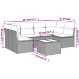  7-dijelni set vrtnih sofa svjetlosivi od poliratana | shoptok.hr