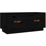 Maison Chic TV omarica - TV enota - Televizijska omarica črna 80x34x35 cm trdna borovina, (21700317) Cene