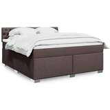 Maison Chic Box spring postelja - Vzmetna postelja z vzmetnico temno rjava 180x200 cm blago SL4436, (21905136) | Shoptok.si