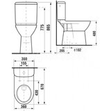 Jika SIKOSJOLSB23617 deep talna wc školjka monoblok | Shoptok.si