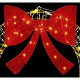 vidaXL Venec med 60 LED Toplo bela 75 cm PET | Shoptok.si