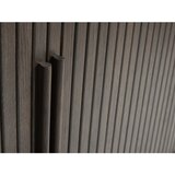 Unique Furniture Komoda s keramično ploščo z drsnimi vrati v temni naravni barvi 165x76x45 cm Enna – | Shoptok.si