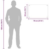 vidaXL Kuhinjski zaštita Crna 70 x 50 x 0.8 cm | shoptok.hr
