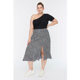 Trendyol Curve Black Slit Woven Skirt | shoptok.hr