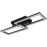 Globo LED stropna svjetiljka Sapena (20 W, D x Š x V: 61,4 x 19,5 x 9 cm, Crna, Topla bijela) Cijene