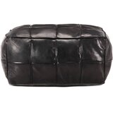  Tabure crni 60 x 60 x 30 cm od prave kozje kože | shoptok.hr