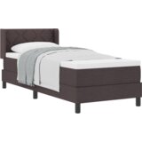  Krevet s opruga kutije Tamno smeđa 80 x 200 cm Tkanina i Pjena | shoptok.hr