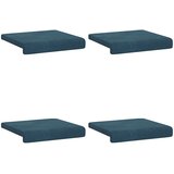  Jastučić za klupu 4 kom. Baršun Plava Dubina 35 cm | shoptok.hr