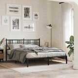  Metalno zamjensko uzglavlje crno 160 cm | shoptok.hr