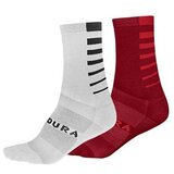 Endura čarape coolmax stripe red-white l-xl - l-xl | shoptok.hr