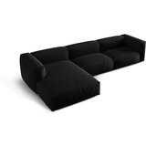 Micadoni Črna kotna sedežna garnitura (levi kot) Martina – Home | Shoptok.si