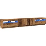 TV ormarić LED boja drva 260x35x40 cm konstruirano drvo | shoptok.hr