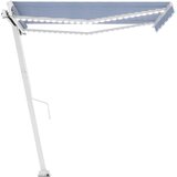  Tenda na ručno uvlačenje LED 300 x 250 cm plavo-bijela | shoptok.hr