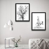 Wallity slika white horse, 2 dela, 30 x 40cm Cene