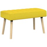  Klupa s utorima Svijetlo žuta 80 x 40 x 46 cm Tkanina | shoptok.hr