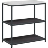 vidaXL polica za skladištenje hrane crna 60 x 50 x 92 cm čelik | shoptok.hr