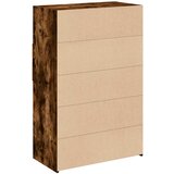 Visoka komoda boja hrasta 80 x 42,5 x 124 cm konstruirano drvo | Eponuda.com