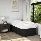 vidaXL Posteljni okvir črn 100x200 cm blago | Shoptok.si