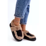 Kesi Women's slippers with fur Black Sailey