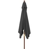  Vrtni suncobran s drvenim stupom antracit 300x300x273 cm | Eponuda.com