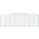  Lučne gabionske košare 9 kom 400x30x120/140cm pocinčano željezo | shoptok.hr