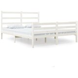  Posteljni okvir bel iz borovine 120x190 cm 4FT, (20644369) | Shoptok.si