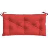  Jastuk za vrtnu klupu crveni 100 x 50 x 7 cm od tkanine Oxford | shoptok.hr