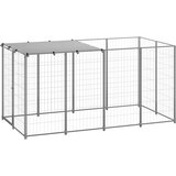  Kavez za pse srebrni 2,42 m² čelični | shoptok.hr
