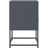 vidaXL Nočna omarica antracit 36x39x60,5 cm jeklo | Shoptok.si