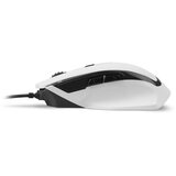 Sharkoon Miška Gamer - SHARK FORCE II White (optika; 4200DPI; čip Pixart PMW3519; kabel z ovojom, bel) | Shoptok.si