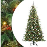  Umetno Zložljivo Božično Drevo Zelena 240 cm PE in PVC, (5000066478) | Shoptok.si