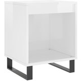  The Living Store Nočna omarica visok sijaj bela 40x35x50 cm inženirski les - Nočna Omarica, (21500617) | Shoptok.si